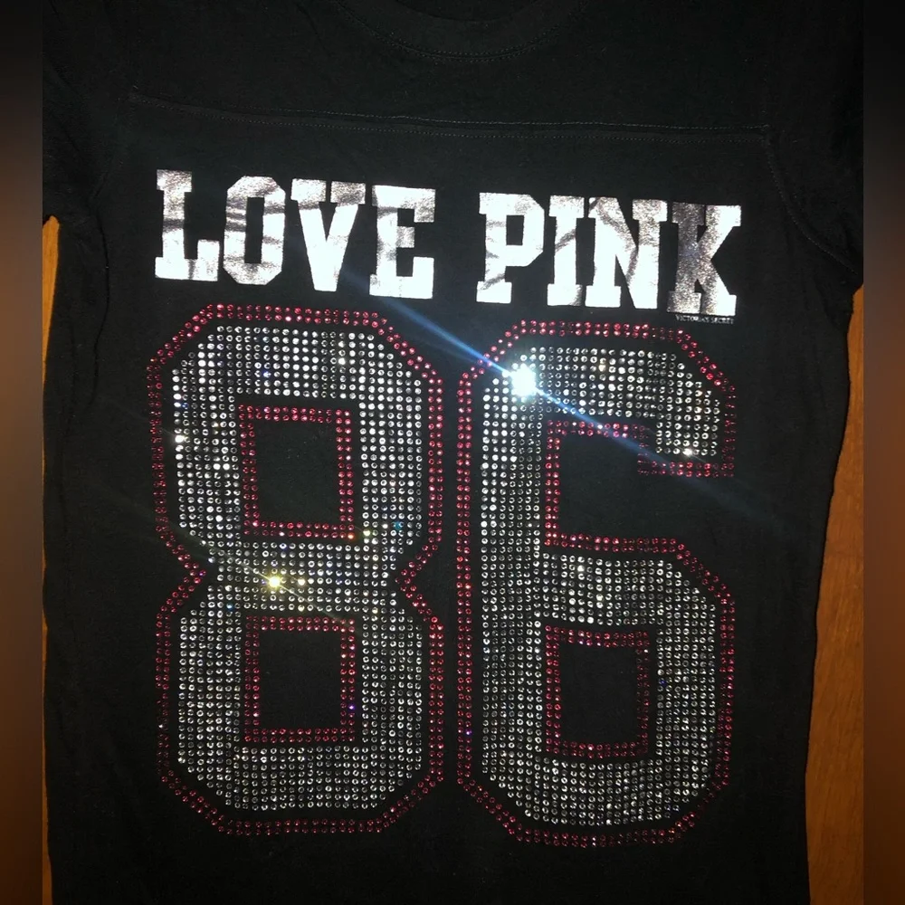Victoria’s Secret PINK Bling tee size M - Picture 5 of 8